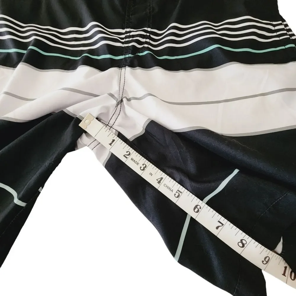 Goodfellow & Co Swim Board Shorts Men's Size Large Striped 9